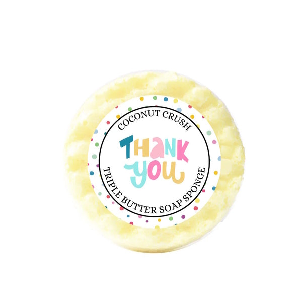 Emily Victoria Triple Butter Soap Sponge Thank You Coconut Crush - British product