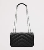 Saint Laurent small Matelassé Loulou shoulder bag - British product