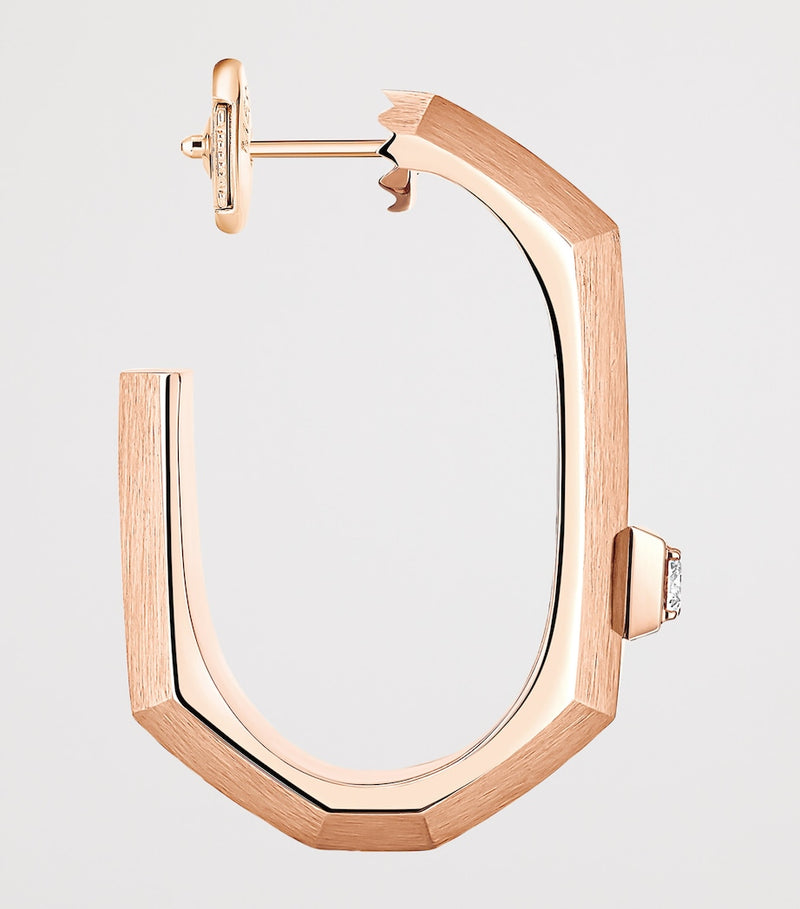 Messika Modernist rose gold diamond hoop earring 0.03ct - British product