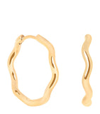 Astrid & Miyu ripple hoop earrings 25.2mm - British product