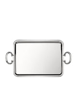 Harrods Christofle Silver-Plated Albi Handled Tray 43cm x 31cm- Buy online at McGrocer