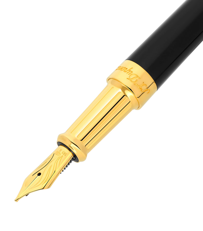 S.T. Dupont Liberté fountain pen with gold-plated trims (British brand)