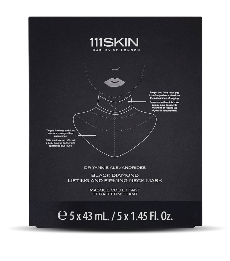 111Skin Black Diamond neck mask set 5x43ml - British product