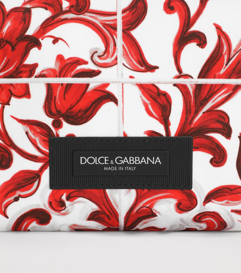 Dolce&Gabbana Majolica print messenger bag leather, UK version