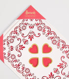 Harrods heart cut-out greeting card, imported from the UK