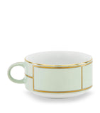 GINORI 1735 verde green porcelain teacup with 245ml capacity, UK version