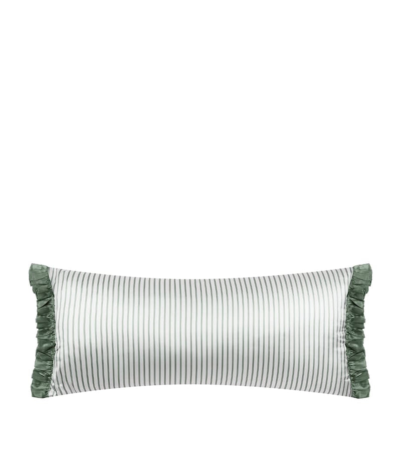 Gingerlily Silk Ticking Ashdown cushion 40cm x 90cm, imported from the UK
