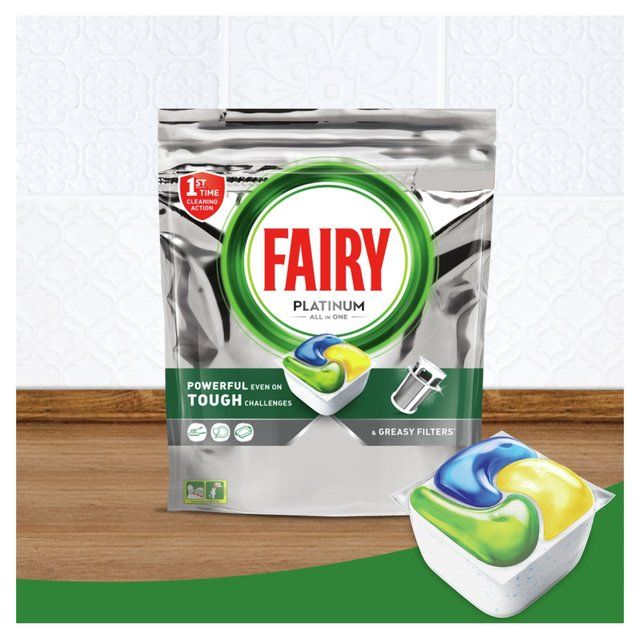 Fairy Automatic Dishwasher Tablets Platinum Lemon 115 per pack