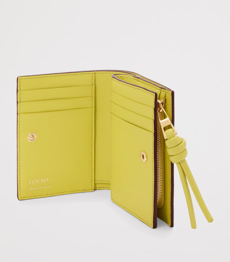 LOEWE Leather Knot Wallet compact calfskin (British brand)