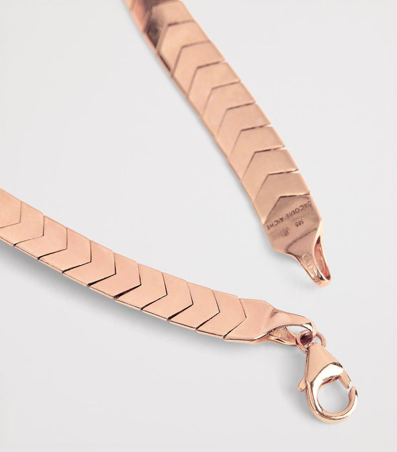 Jacquie Aiche Fishtail Bracelet 14K rose gold - British product