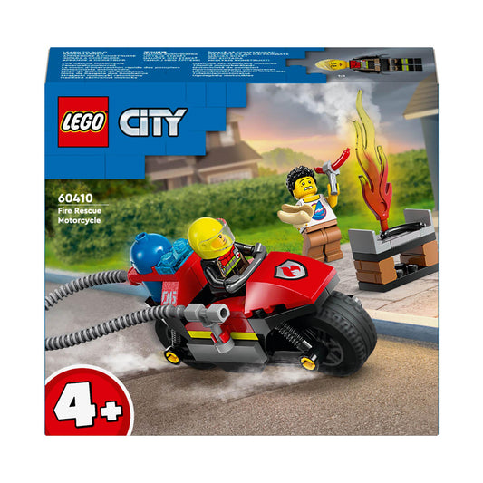 LEGO City Fire Rescue Motorcycle, 4+ Motorbike Toy 60410 GOODS Sainsburys   
