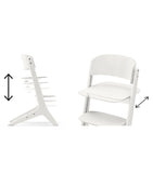 Cybex LEMO White Wood Highchair 3-in-1 Set (British brand)