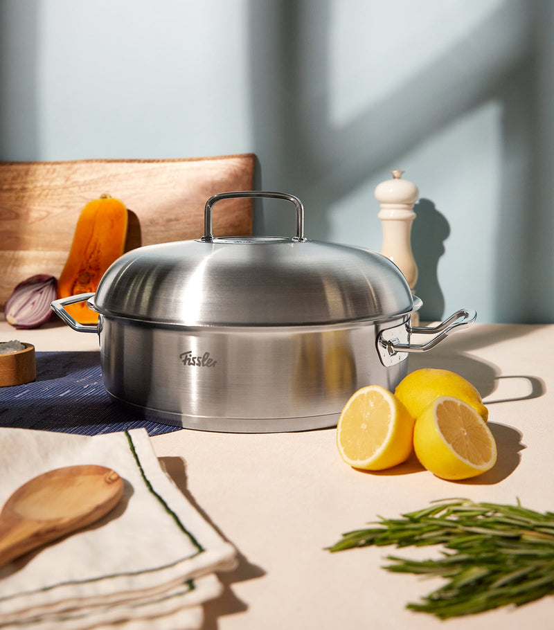 Fissler round roaster with high-dome lid 28cm - British product