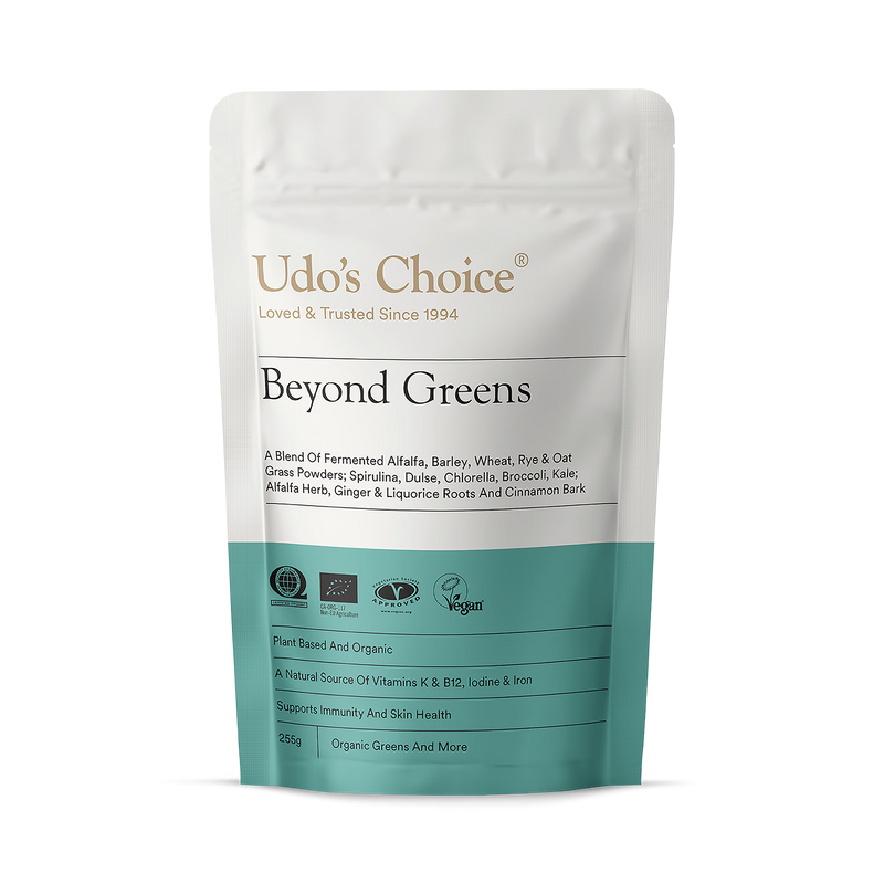 Udo's Choice organic greens powder 255g, imported from the UK