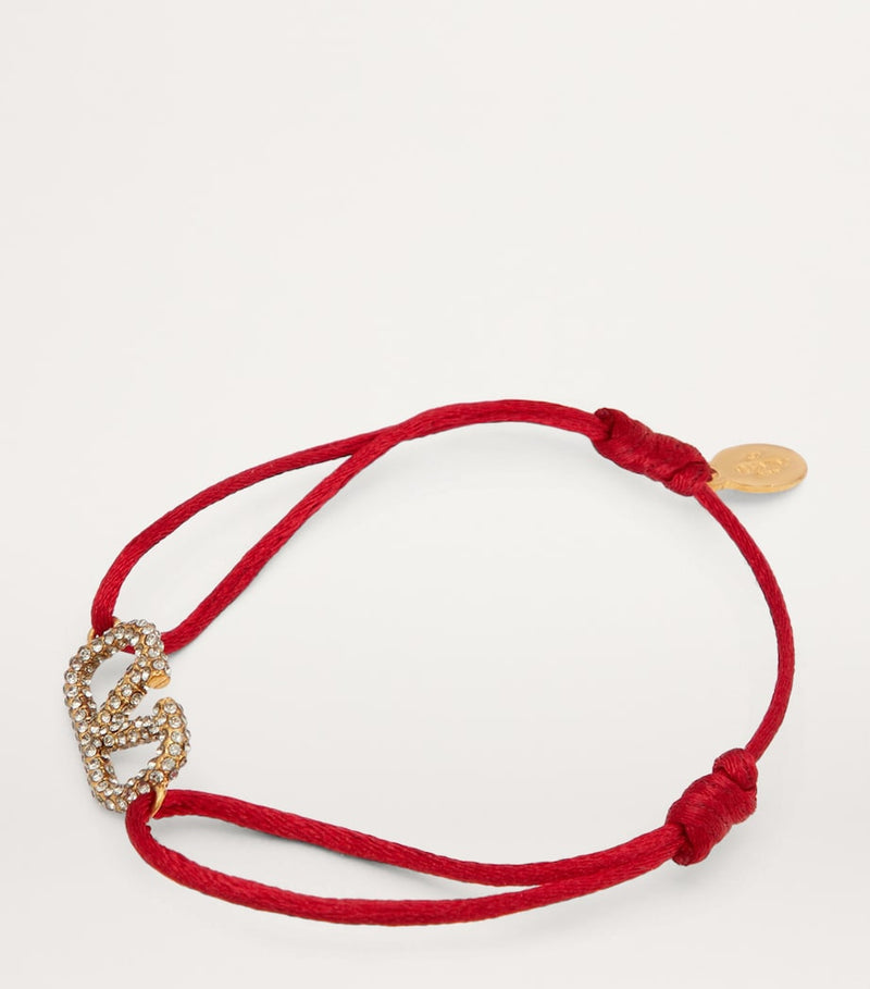 Valentino Garavani crystal VLogo bracelet, UK version