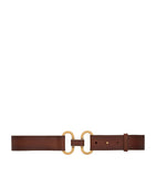 Saint Laurent leather double ring belt 3.5cm, UK version