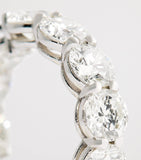 Harrods white gold diamond hoop earrings 4.54ctw (British brand)