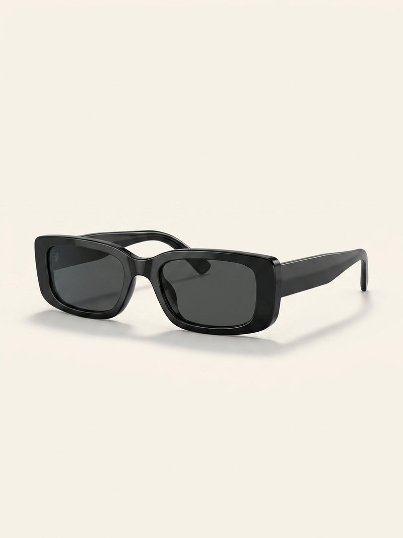 Prada rectangular sunglasses black frame polyamide lenses - British product