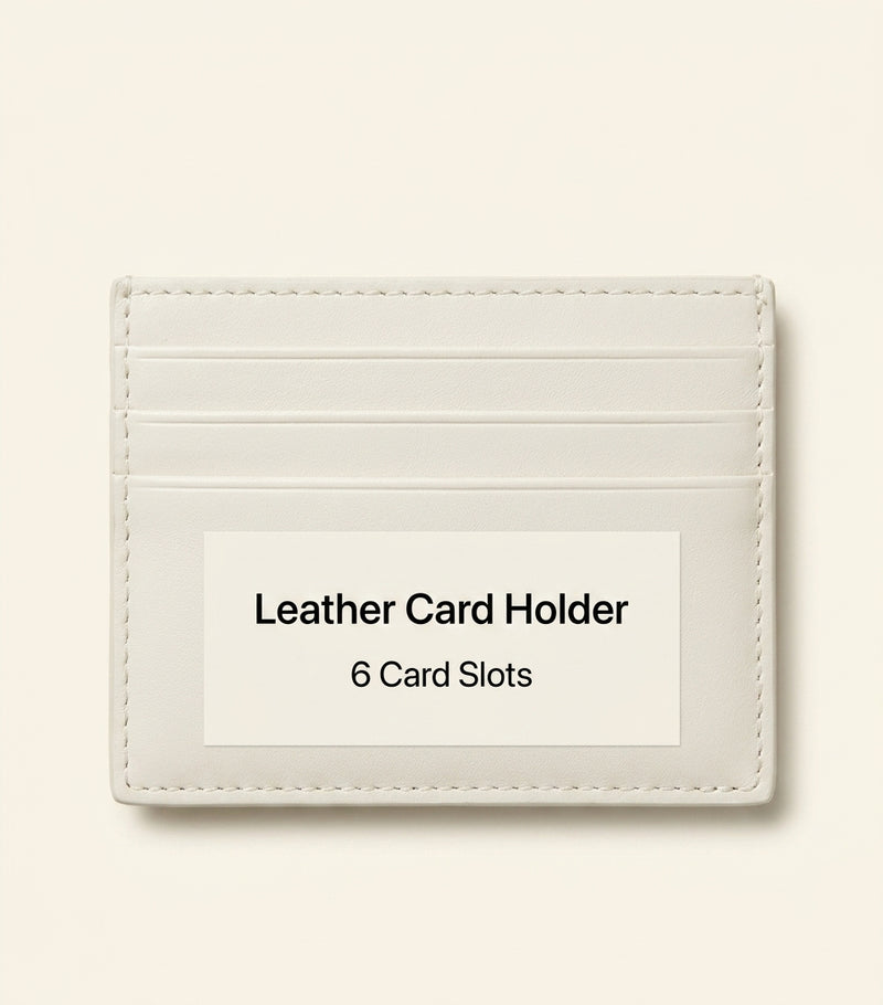 Prada leather card holder 6 card slots central pocket - British product