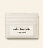 Prada leather card holder 6 card slots central pocket - British product