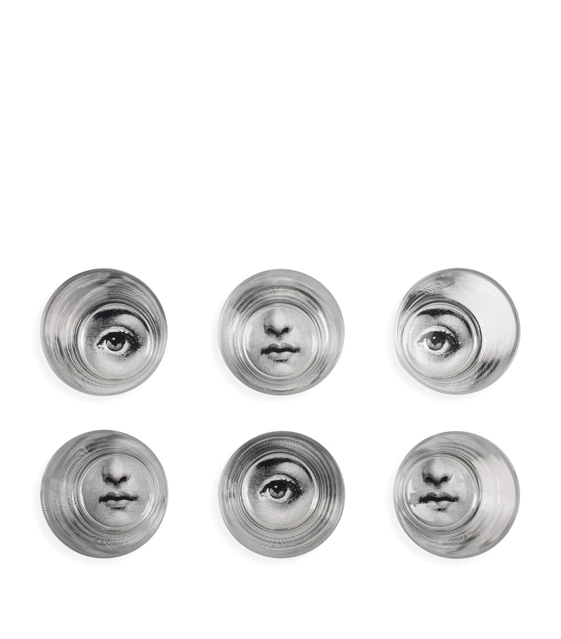 Fornasetti Tema e Variazioni cocktail glasses set of 6 - British product
