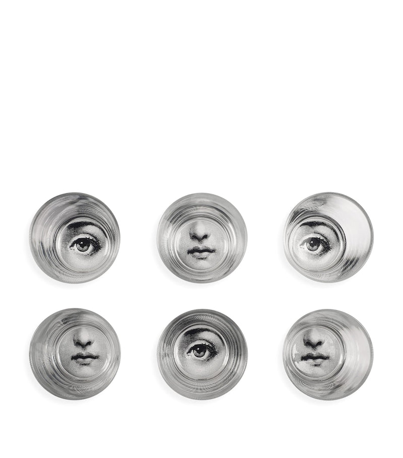 Fornasetti Tema e Variazioni cocktail glasses set of 6 - British product