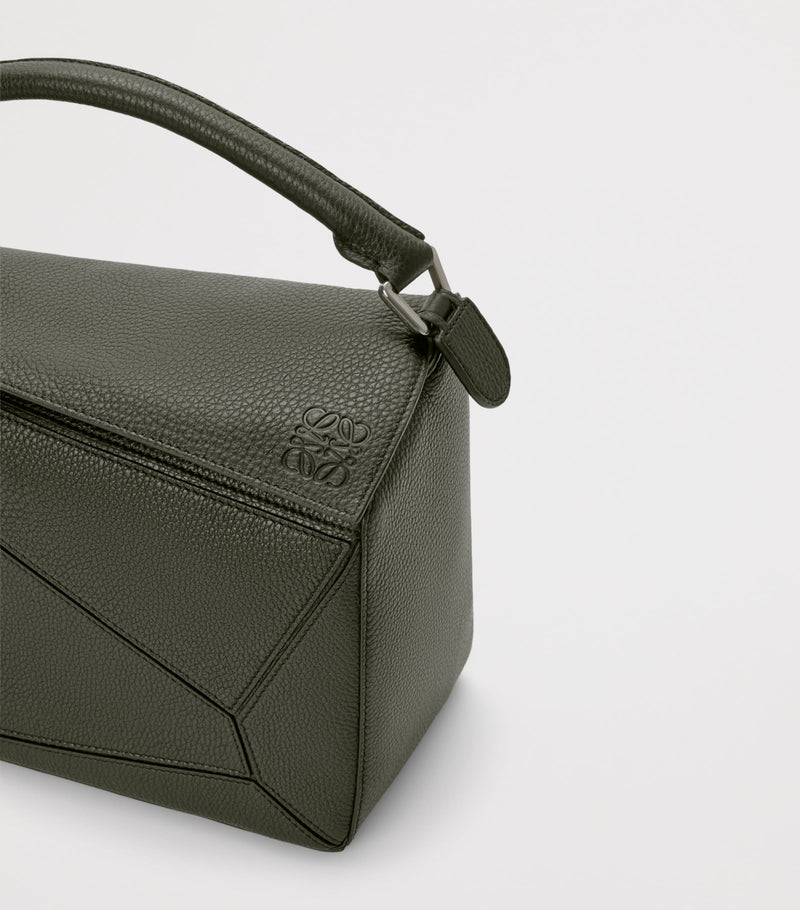 LOEWE Puzzle large leather top-handle bag, UK version