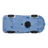 Livingandhome transparent blue police car toy with moving gears - British product