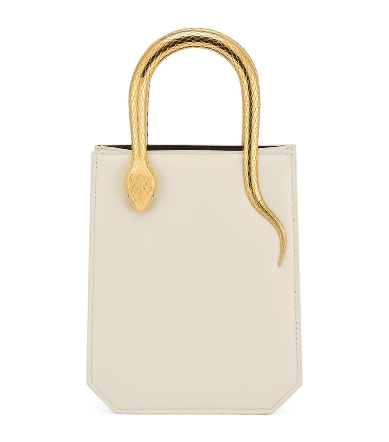 Bvlgari mini leather serpentine tote bag, imported from the UK