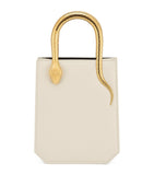 Bvlgari mini leather serpentine tote bag, imported from the UK