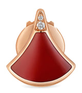 Harrods Bvlgari Divas' Dream Rose Gold Diamond and Carnelian Stud Earrings- Buy online at McGrocer