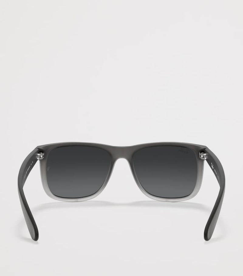 Ray-Ban Justin classic square sunglasses mirrored lenses, UK version