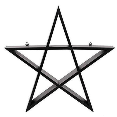 Superdrug Svart Pentagram Veggkunst Moderne Hjemmedekorasjon 40cm - Kjøp online hos McGrocer