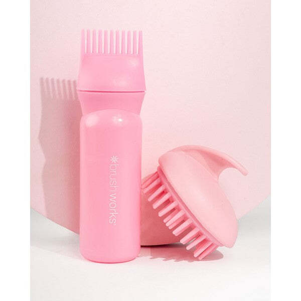 Brushworks Healthy Hair Oil Set with applicator and brush, UK version