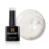 Bluesky gel nail polish Zillionaire transparent glitter - British product