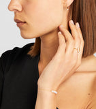 Persée Danaé single huggie earring in yellow gold and diamond, UK version