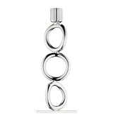Harrods Christofle Silver-Plated Vertigo 3-Rings Candlestick Holder- Buy online at McGrocer