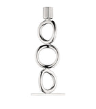 Christofle Silver-Plated Vertigo 3-Rings Candlestick Holder - British product