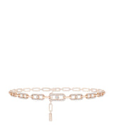 Harrods Messika Move Link Rose Gold and Diamond Multi Choker (1.70ct)- Buy online at McGrocer