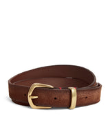 Harrods Eleventy Suede Belt 2.5cm- Buy online at McGrocer
