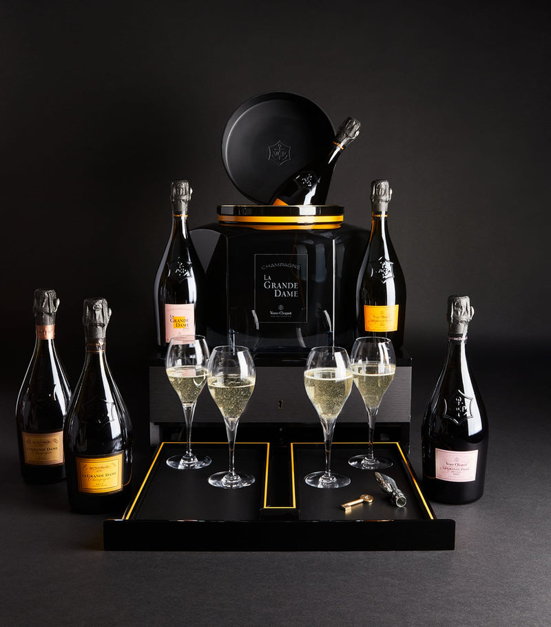 Veuve Clicquot La Grande Dame Inkwell Champagne Case mixed vintage 6 x 75cl (British brand)
