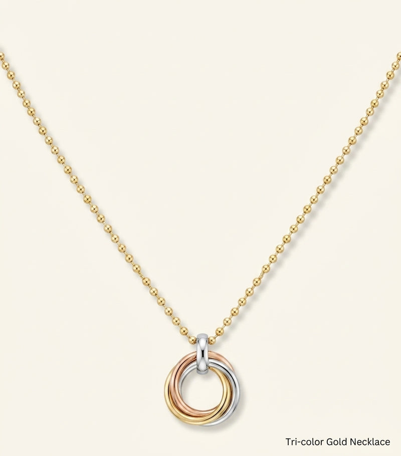 Cartier Trinity necklace yellow gold white gold rose gold diamond - British product
