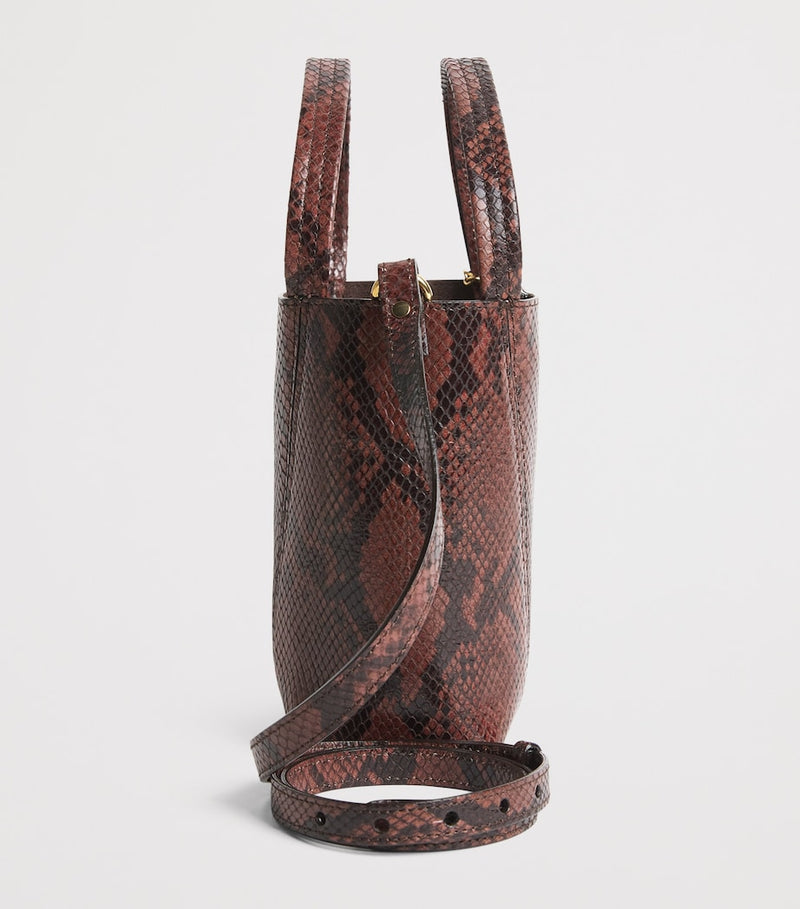 Chloé Spin tote bag snakeskin effect small size (British brand)