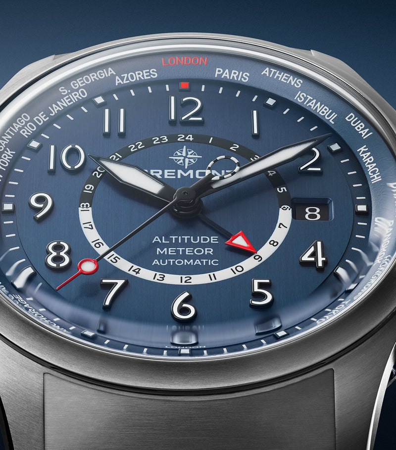 Bremont Titanium Altitude MB Meteor Time Zones watch 42mm, imported from the UK