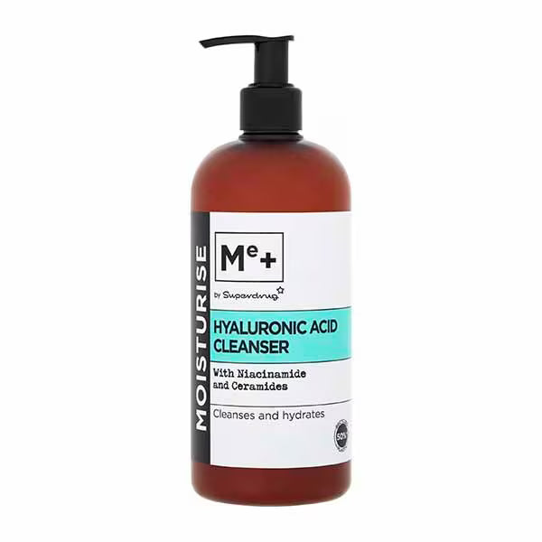 Me+ Hyaluronic Acid Cleanser 500ml, imported from the UK