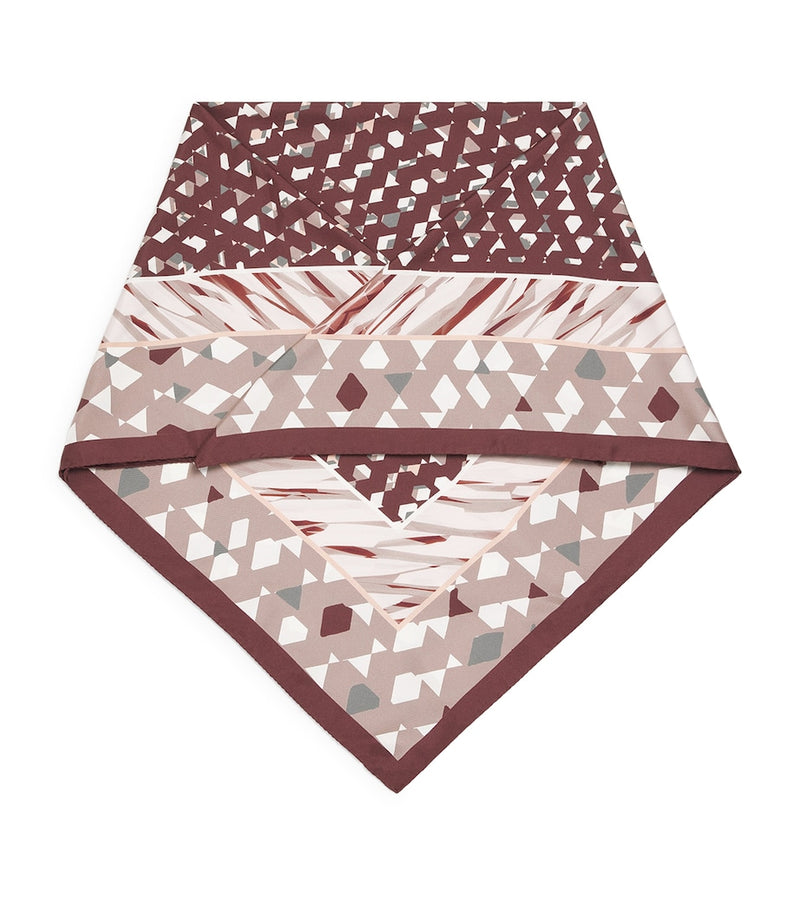 Kiton printed silk scarf 90cm, UK version