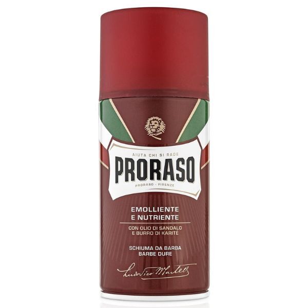 Proraso Shaving Foam Shea Butter Sandalwood 300ml, imported from the UK