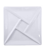 SWISSMAR Set of 4 Ceramic Square Fondue Plates 26.5cm