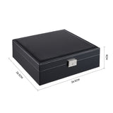 Livingandhome double tier travel jewelry box black - British product