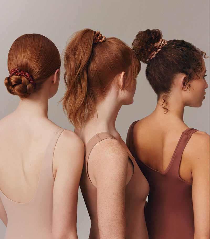 Slip Pure Silk Skinny Scrunchies set of 4 (British brand)